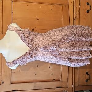 Vintage Victoria's Secret Pink Leopard Chemise Size XS